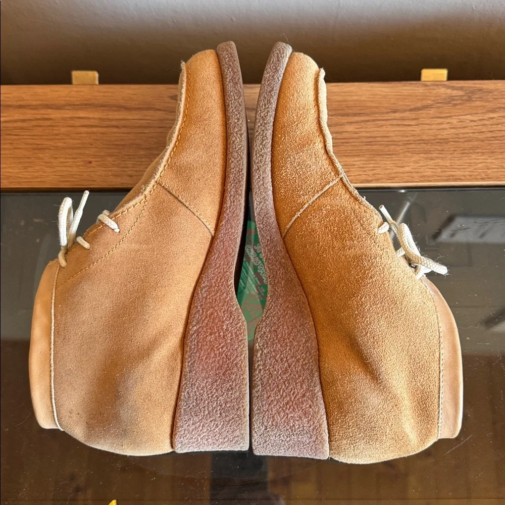 Vintage 70s Desert Chukka Suede Sherpa Lines Boots - Picture 8 of 10